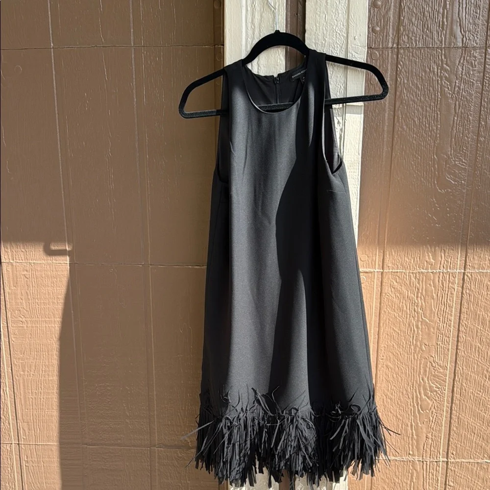 Banana Republic Black Fringe Dress - Picture 1 of 5